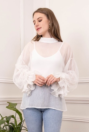Großhändler LUZABELLE - Transparente blouse
