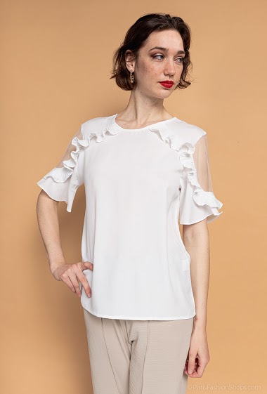 Wholesaler LUZABELLE - Ruffled blouse