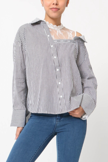 Wholesaler LUZABELLE - Cold shoulder shirt