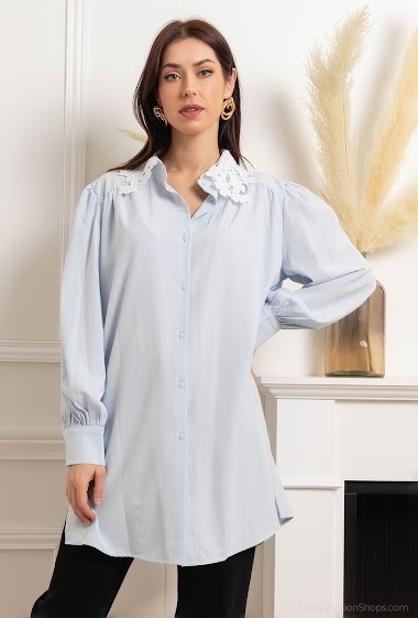 Wholesaler LUZABELLE - Shirt with lace collar