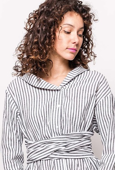 Großhändler LUZABELLE - Striped cotton shirt