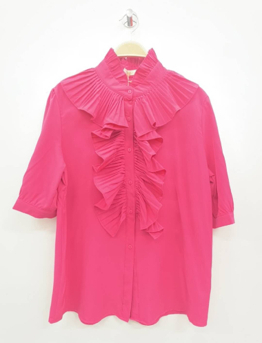 Wholesaler LUZABELLE - Short-sleeved ruffled shirt