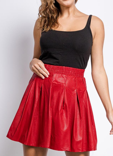 Wholesaler LUZABELLE - Faux leather skirt