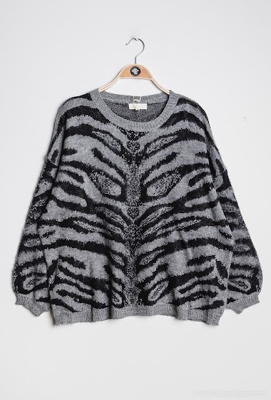 Wholesaler LUZABELLE - Zebra print sweater