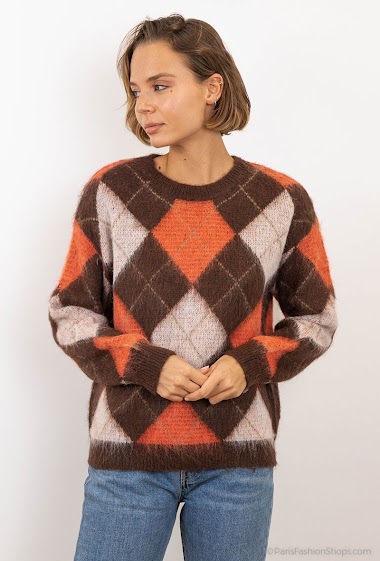 Wholesaler LUZABELLE - Sweater with check pattern