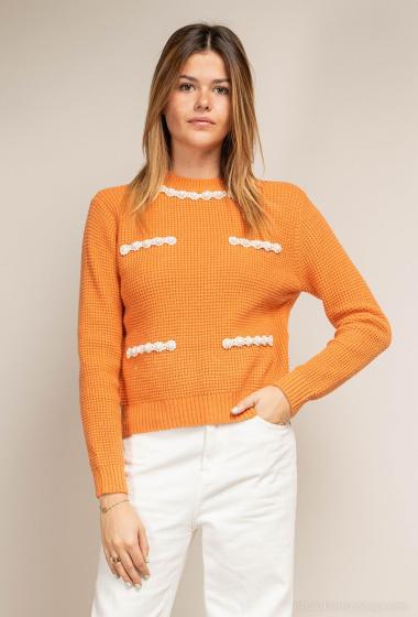 Wholesaler LUZABELLE - Sweater with pearl
