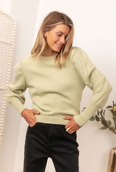 Wholesaler LUZABELLE - Sweater with pearls