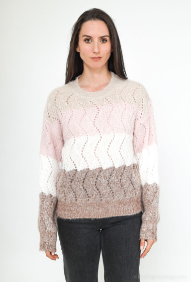 Wholesaler LUZABELLE - TWO-COLOR SWEATER