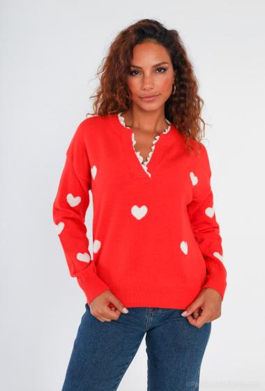 Wholesaler LUZABELLE - heart knit sweater