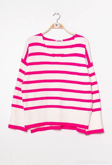 Wholesaler LUZABELLE - Striped knit sweater