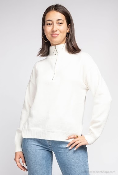 Großhändler LUZABELLE - Pullover mit Reißverschluss aus Strick