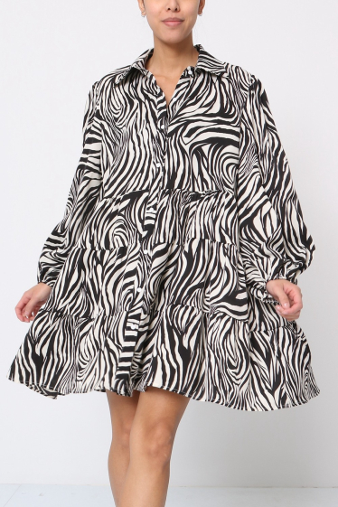 Wholesaler LUZABELLE - Irregular print dress for women