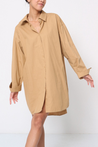 Grossiste LUZABELLE - Robe chemise en coton