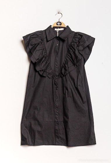 Wholesaler LUZABELLE - Ruffled poplin dress