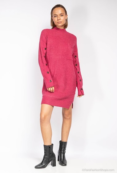 Wholesaler LUZABELLE - Sweater dress with turtleneck