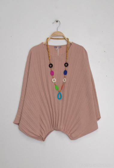 Wholesaler LUZABELLE - Plain fold top with necklace