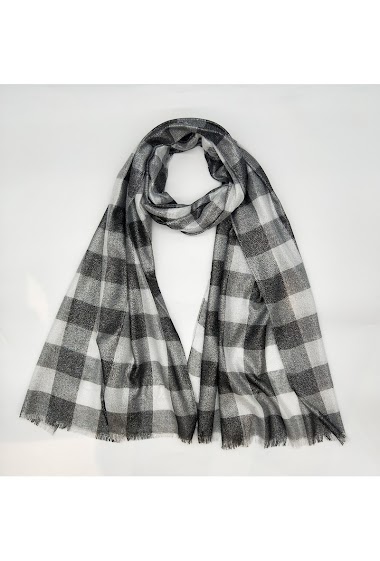 Wholesaler LX Moda - Glossy plaid scarf