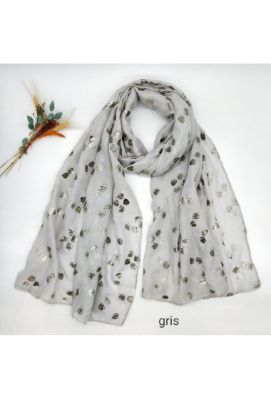 Wholesaler LX Moda - Shiny scarf with pattern