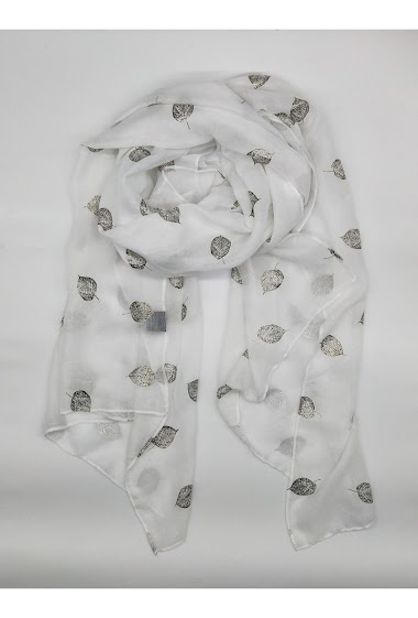 Wholesaler LX Moda - Golden shiny scarf with pattern