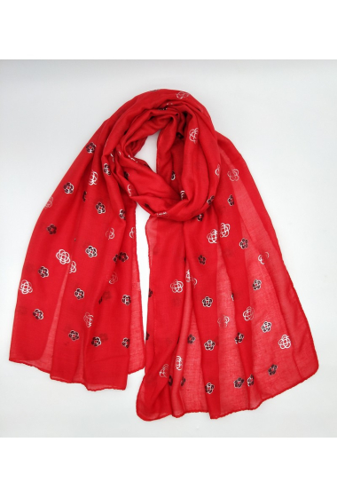 Großhändler LX Moda - Glänzender Schal mit Muster