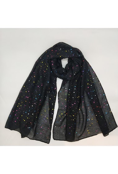 Großhändler LX Moda - Shiny scarf with pattern