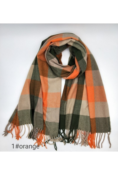 Großhändler LX Moda - Winter scarf for women with checkered pattern