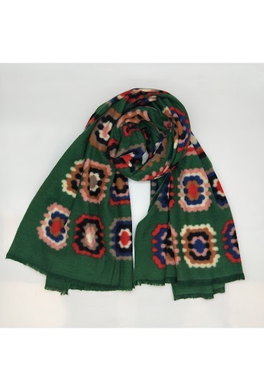 Wholesaler LX Moda - Winter scarf for women with printed patern