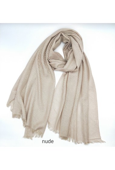 Wholesaler LX Moda - Shiny wrinkled women's scarf