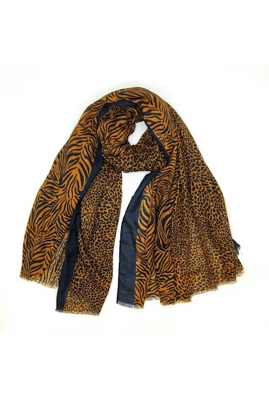 Großhändler LX Moda - Tiger and leopard pattern scarf