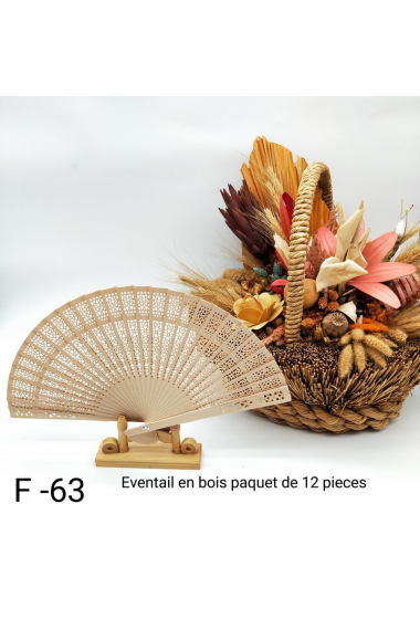 Großhändler LX Moda - Liberty wood fan pattern (Pack of 12 pcs mixed color)