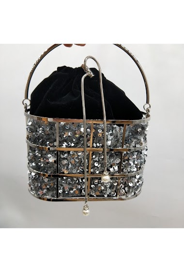 Großhändler LX Moda - Rigid evening pouch with removable chain
