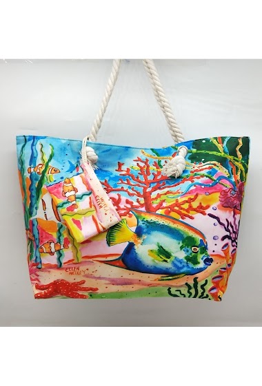 Mayorista LX Moda - Printed beach bag