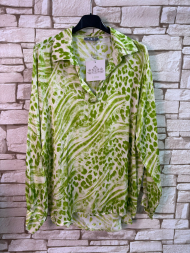 Wholesaler LYCHI - printed satin viscose blouse