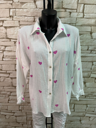 Grossiste LYCHI - chemise en gaze coton