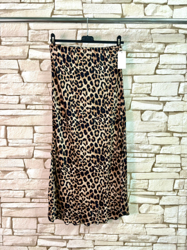 Wholesaler LYCHI - Leopard print skirt in viscose