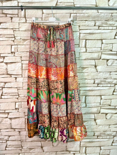 Grossiste LYCHI - jupe patchwork