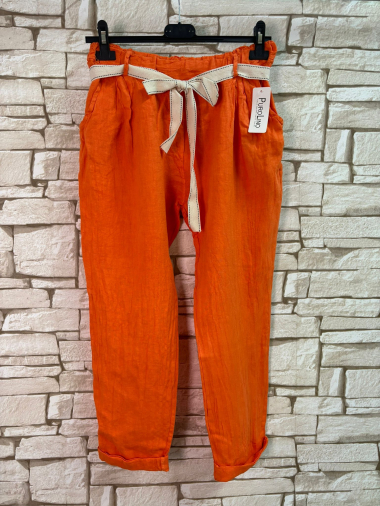 Grossiste LYCHI - Pantalon en lin