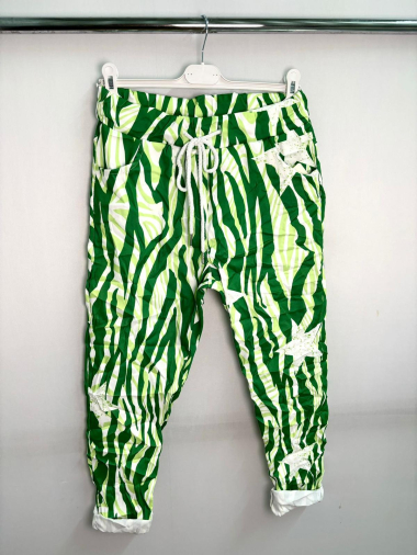 Grossiste LYCHI - pantalon imprimé avec deux poches