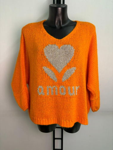 Wholesaler LYCHI - “love” mohair sweater