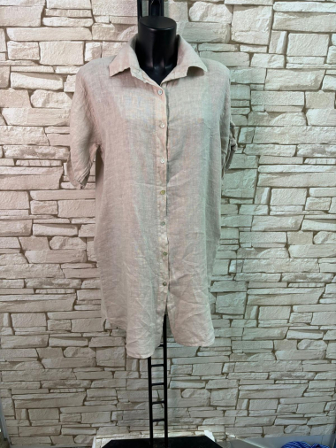 Wholesaler LYCHI - short linen dress
