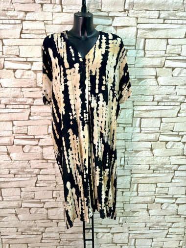 Großhändler LYCHI - Kleid aus bedruckter Viskose