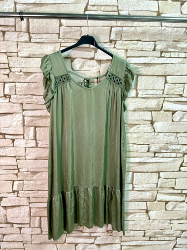 Großhändler LYCHI - Kleid aus satinierter Viskose