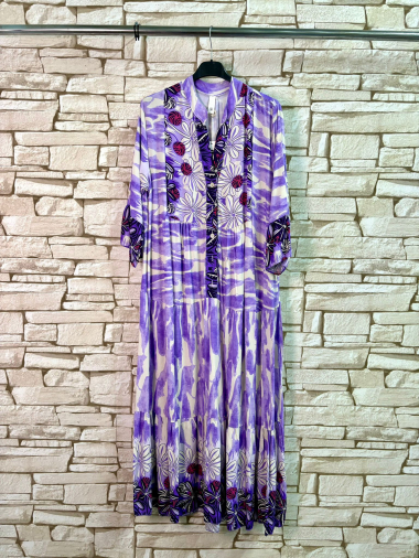 Wholesaler LYCHI - Long printed viscose dress