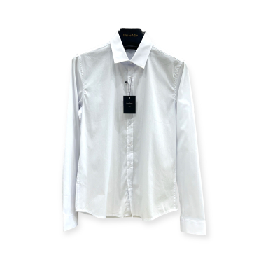 Wholesaler Lysande - Plain shirt with elastane