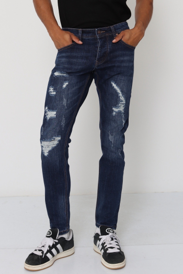 Großhändler Lysande - zerstörte blaue Jeans