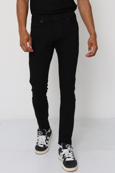 Mayorista Lysande - jeans ajustados lisos negro oscuro