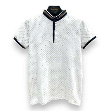Wholesaler Lysande - printed polo shirt with collar detail