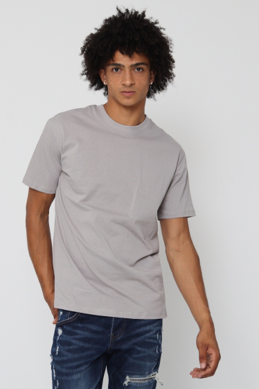 Großhändler Lysande - Schlichtes, übergroßes Baumwoll-T-Shirt