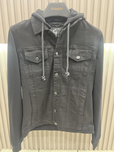 Wholesaler Lysande - Denim jacket with fleece sleeves