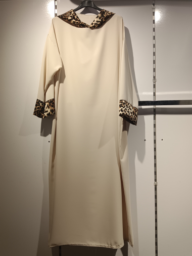 Grossiste L&Z FASHION - robe a capuche leopard